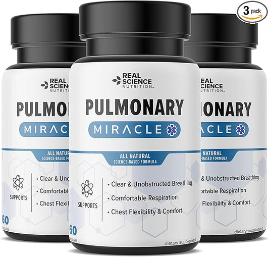 Offers Pulmonary Miracle 3 Pack, COPD Relief for Shortness of Breath, wheezing, and Cough