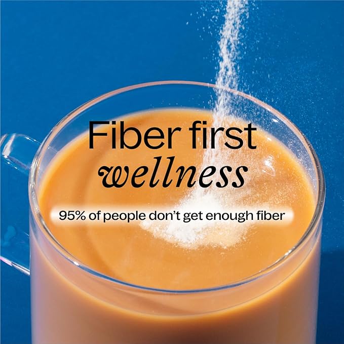 Unflavored Daily Fiber Supplement Powder with Collagen, Probiotics & Electrolytes | Supports Digestive Health, Gut Balance & Debloating, Sugar Free | 30 Servings