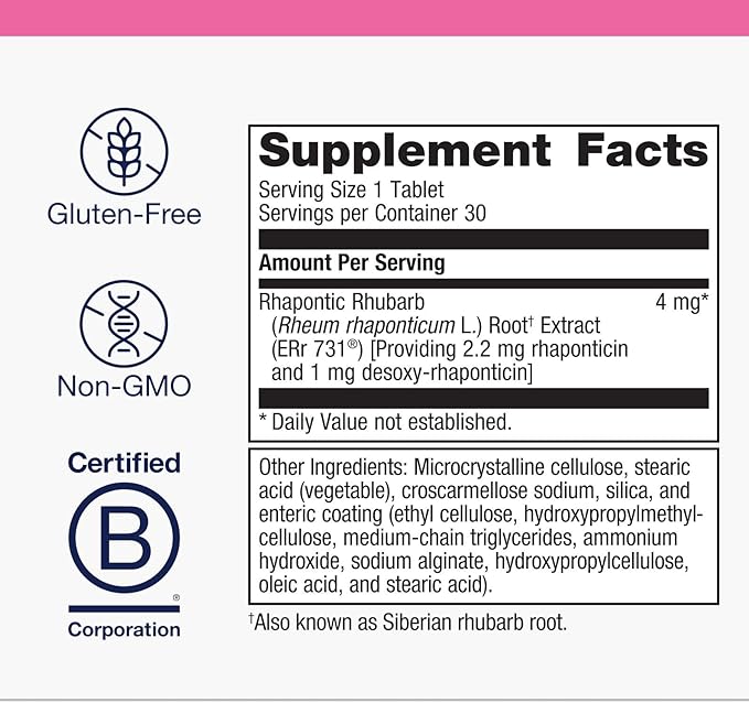Metagenics HerWellness Estrovera - All-Natural, Hormone-Free Perimenopause & Menopause Support - for Hot Flashes, Menopause Relief, Night Sweats - Gluten-Free - Vegetarian - Non-GMO - 30 Tablets