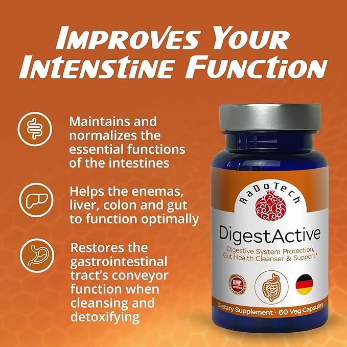 DigestActive, Normalize The Fuctions of Digestive System and Gut Health Support, Colon Cleanser for Women and Men, Promotes Overall Health (Pack of 3)