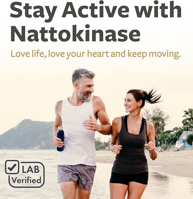 Healths Harmony Nattokinase 2000 FU (Non-GMO) Powerful Nattokinase Supplement Made from Naturally Fermented Soybeans - (4 Month Supply) 120 Vegan Natto Capsules