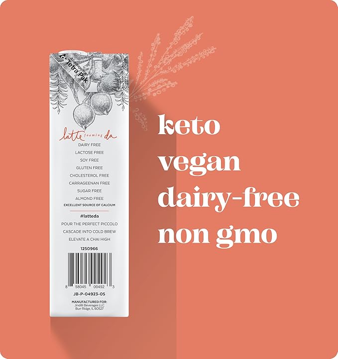 milkadamia Macadamia Milk - Unsweetened Barista - 32 Fl Oz (Pack of 6) - Lactose Free, Vegan, Shelf Stable, Plant Based, Non Dairy, Dairy Free