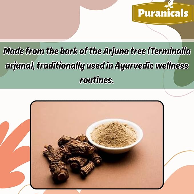 Arjuna Premium 320 Capsules Non GMO and Gluten Free | Herbal Supplement | 400 mg Per Serving | Made with 100% Pure Herb Arjuna Powder