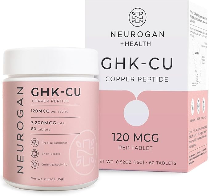 Neurogan Copper Peptide Tablets, 120 MCG/Tablet, 7200 MCG Total, 60ct