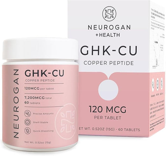 Neurogan Copper Peptide Tablets, 120 MCG/Tablet, 7200 MCG Total, 60ct