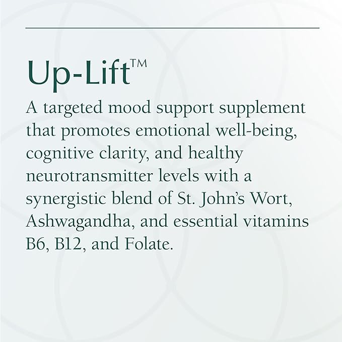 Natura Health Products Up-Lift Supplement - Encourages Positive Mood and Mental Outlook- Featuring Ashwagandha, St. John's Wart, Vitamins B6 & B12, L-tryptophan, Folate, L-tyrosine (90 Capsules)