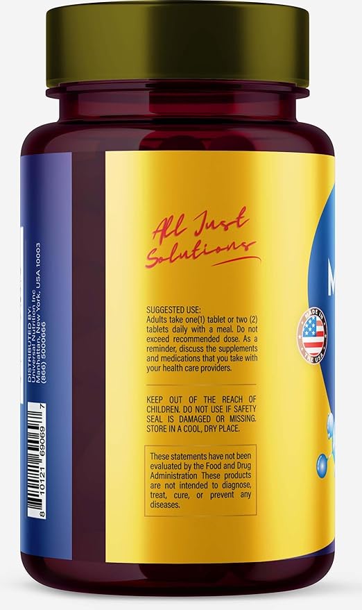 AJS Magnesium Glycinate 400mg, Magnesium Glycinate Capsules 246 Tablets, Gluten-Free, Non-GMO Supplements, Dietary Magnesium Supplement with Organic Coating, Supports Your Well-Being, (2 Pack)