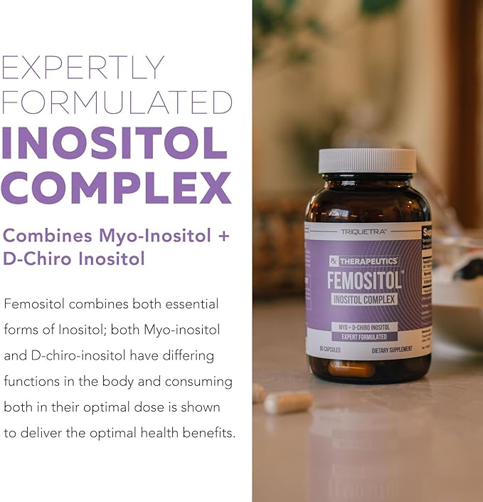 Inositol Supplement | Myo-Inositol & D-Chiro Inositol Complex - Clinically Validated 40:1 Ratio (Vitamin B8)| Hormonal Balance & Healthy Ovarian Function Support (90 Capsules – 30 Servings)