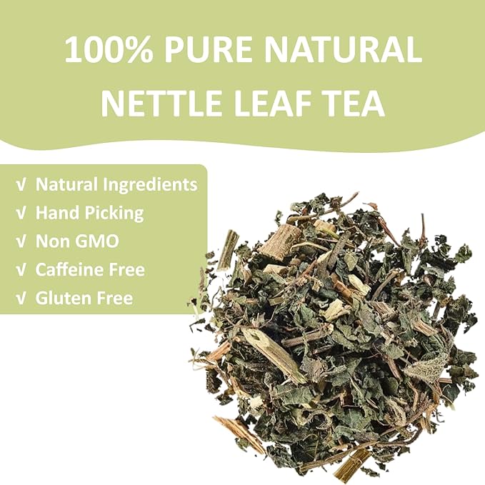 Ovikaso Tea, Nettle Leaf Tea Bags, 50 Pyramid Tea Bags, 1.5g/bag, Natural Stinging Nettle Tea, Direct from Source, Rich in Antioxidants & Support Bone Health, Herbal Tea