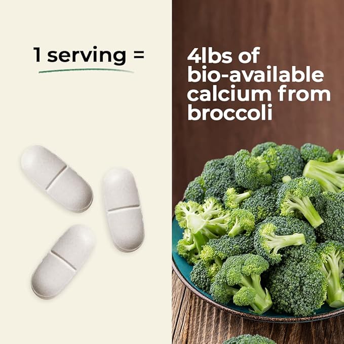 PlantFusion Vegan Calcium, Premium Plant Based Calcium (1000mg) Sourced from Icelandic Red Algae, Plus Magnesium, D3, K2, and Boron, 90 Vegan Tablets