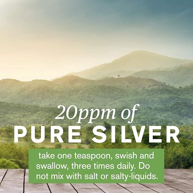 Nature's Sunshine Silver Shield Liquid, 16 Fl Oz | Colloidal Silver Liquid with Aqua Sol Technology Provides Immune Support and Protection