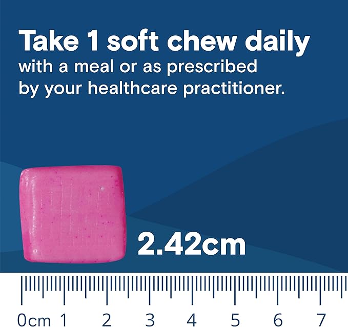 Bariatric Fusion Bariatric Calcium Supplement Chews | Calcium Citrate with Vitamin D3 Bariatric Vitamin | Sugar Free Chewable | 500mg | Strawberry | 60 Count