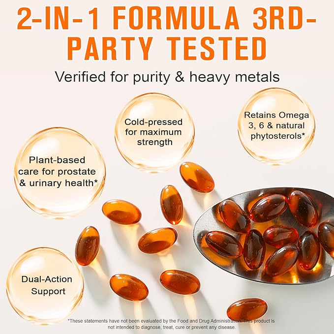 WHLH & WELL-BEING Pumpkin Seed Oil Capsules, 2Pack Pumpkin Seed Oil for Hair Growth, 1000mg Per Serving, 600 Count