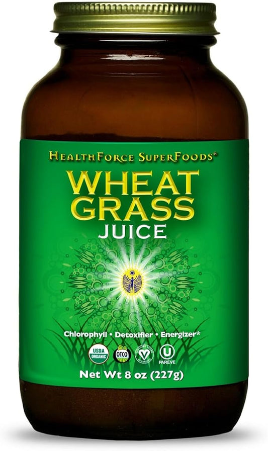 HealthForce SuperFoods Wheat Grass Juice Powder - 8 oz Powder