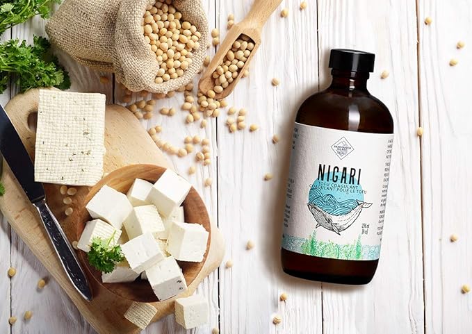 Nigari - 8oz of Liquid Nigari Tofu Coagulant - All Natural - Made in Canada - Magnesium Chloride Brine/Bittern for Making Better Tasting and Healthier Tofu