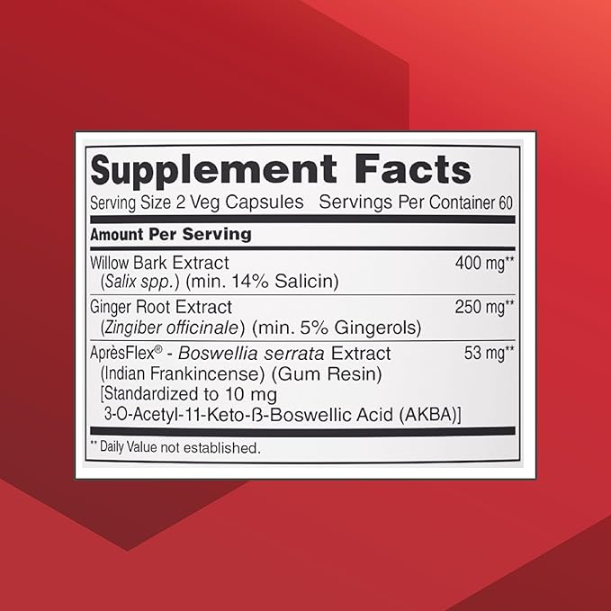 PROTOCOL FOR LIFE BALANCE Ache Action - Joint Supplement for Women & Men - Helps with Joint Ache from Overuse - Joint Support Dietary Supplement - 120 Veg Caps