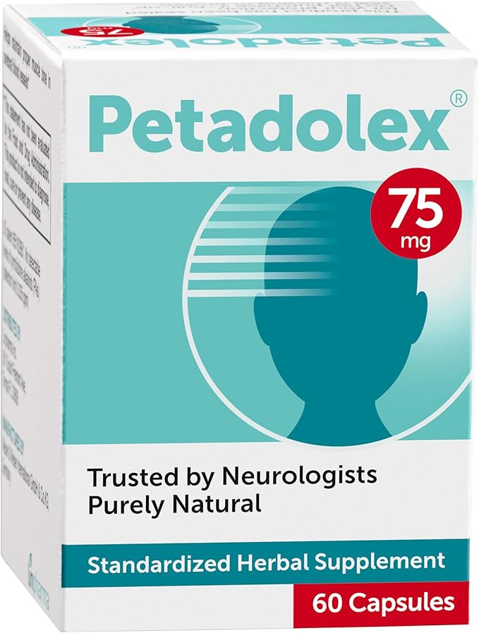 Migraine Relief - Patented Butterbur Root Extract, 75mg PA-Free Butterbur Extract in Gelatin Capsules, Ideal Real Butterbur for Migraines Solution Prevention