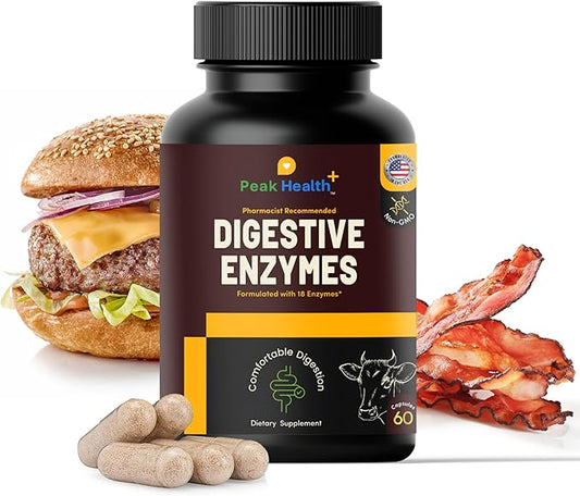 Digestive Enzymes for Carnivores – Pharmacist Formulated Supplement for Meat, Carbs, Fat, Milk and Vegetable Digestion – 8 Week Supply – Made in USA
