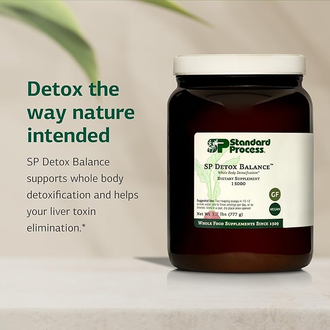 Standard Process SP Detox Balance, 10-Day Program Kit - Detox Cleanse with Pea Protein, Iron, Magnesium & Choline - Vegan, Non-Dairy & Gluten-Free - 1 Kit