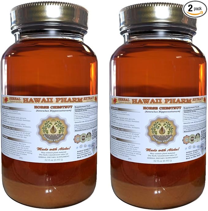 Horse Chestnut (Aesculus hippocastanum) Liquid Extract 2x32 oz Unfiltered