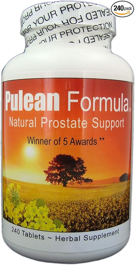 Pulean Formula - Natural Enlarged Prostate Support, Winner of 5 Awards. 240 Tablets