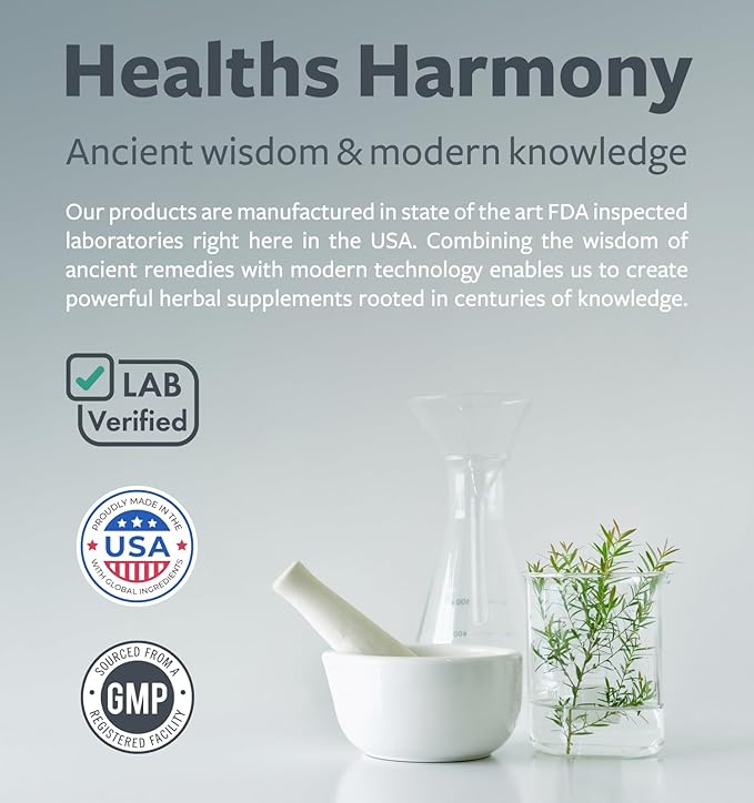 Healths Harmony Nattokinase 2000 FU (Non-GMO) Powerful Nattokinase Supplement Made from Naturally Fermented Soybeans - (2 Month Supply) 60 Vegan Natto Capsules