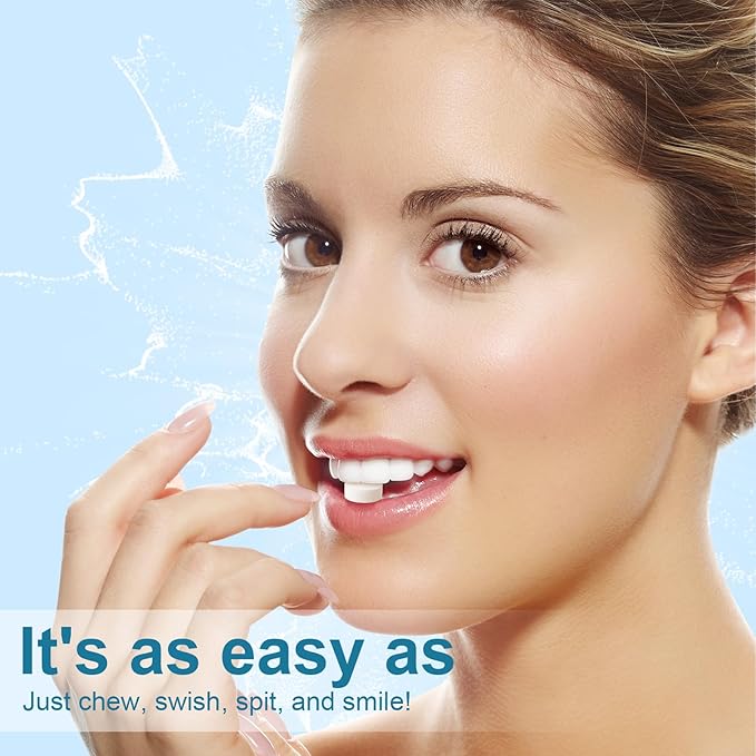 Toothpaste Tablets, Nano Hydroxyapatite with Probiotics, Fluoride & Plastic Free, Eco & Travel Friendly Size, Remineralizing Chewable Toothpaste Tabs - 62ct, Mint