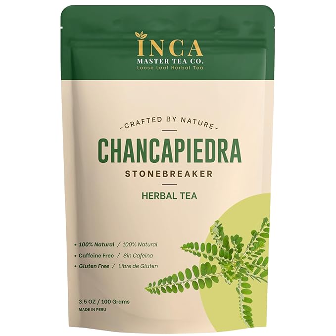 Inca Master Chanca Piedra Stone Breaker - 100% Natural Tea Kidney Stone Dissolver & Gallbladder Cleanse, 100 Grams (3.5 Ounces) for Kidney Stone Support