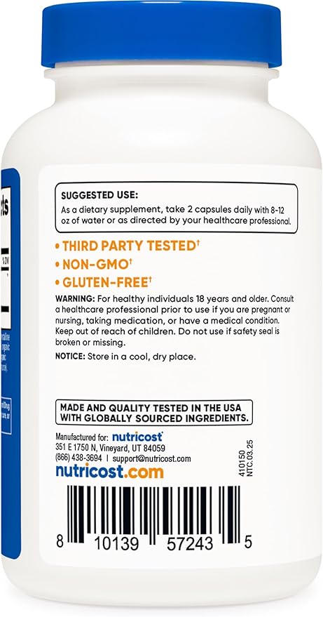 Nutricost Horse Chestnut Extract Capsules 700 MG Per Serving, 180 Capsules, 90 Servings - Non-GMO, Vegan