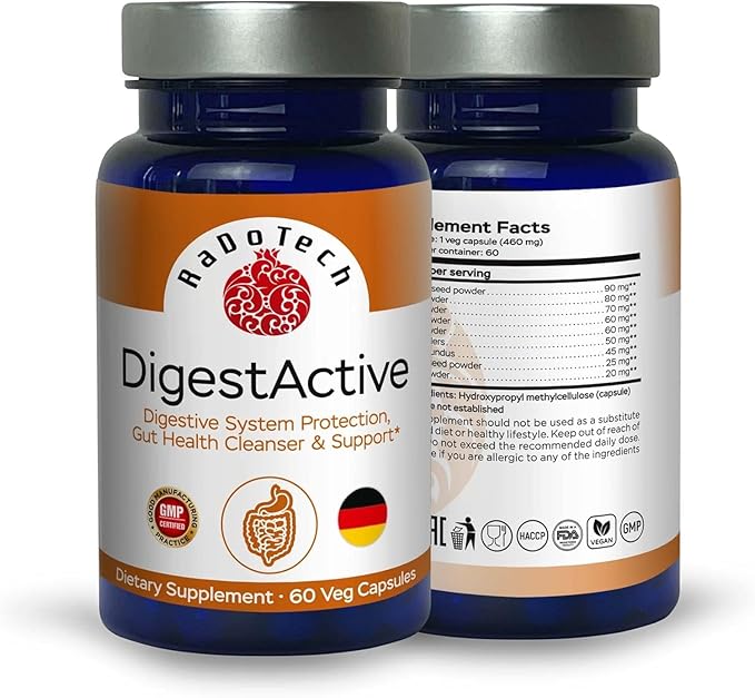 DigestActive, Normalize The Fuctions of Digestive System and Gut Health Support, Colon Cleanser for Women and Men, Promotes Overall Health (Pack of 3)