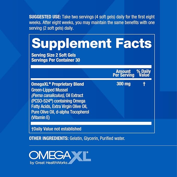 OmegaXL Powerful Joint and Muscle Support Supplement (60 Count) & TurmericXL (30 Count)