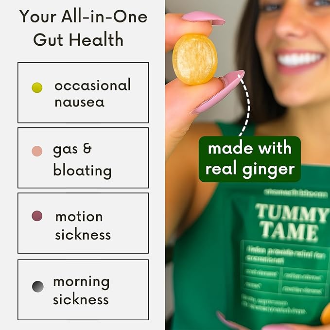 Fast-Acting Ginger for Nausea Relief | Herbal Relief for Pregnancy Nausea and Morning & Motion Sickness | Ginger, Lemon, Spearmint & B6. 28 Individually Sealed Drops.