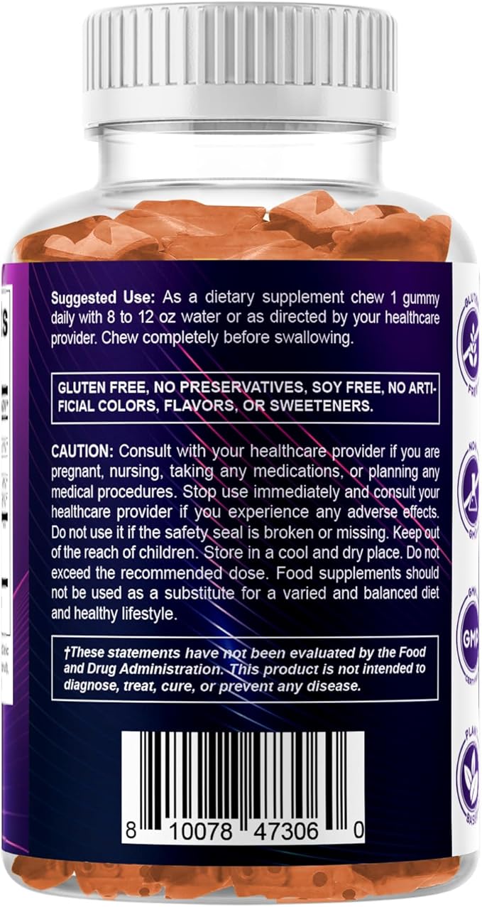 Vitamatic 2 Pack Milk Thistle Gummies- 10000 mg Equivalent Per Serving (from 50:1 Extract 200 mg)- Liver Detox & Anti Oxidant Health - Min. 80% Silymarin Flavonoids - 60 Pectin Based Gummies