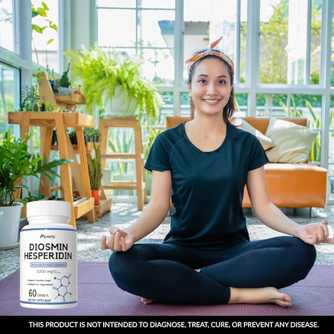 Diosmin Hesperidin 1000 Mg | Diosmin Hesperidin | Diosmin 500mg Advance Formula Supplement, 180 Capsules (Pack 3)