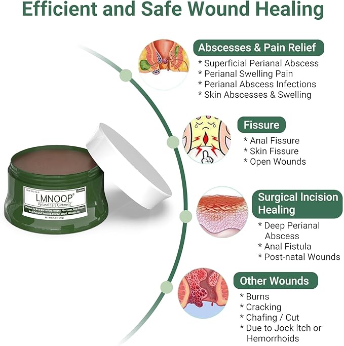 Perianal Repair Ointment: Treatments for Anal Fistula, Anal Fissure, Perianal Abscess, Rapid Relief from Pain, Burning, Itching, Swelling, Bleeding, and Discomfort by Jock Itch or Hemorrhoids