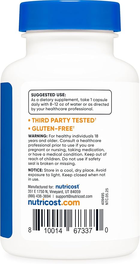 Nutricost Nattokinase 2,000FU, 120 Capsules - Gluten Free, Non-GMO, Vegetarian Friendly