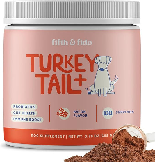 Turkey Tail Mushroom for Dogs – Lipoma Treatment for Dogs – Mushroom Supplement for Lumps and Bumps - Dog Wart Remover - Dog Probiotic Mushroom Powder