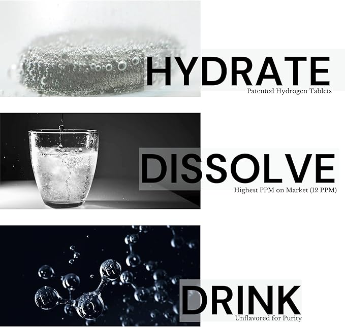 Hydrogen Water Tablets 60 ct 12PPM US Company