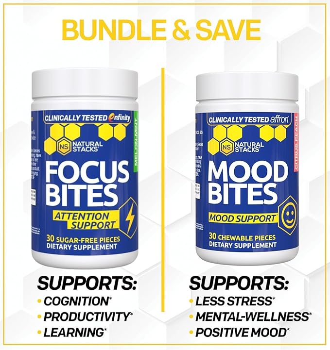 Paraxanthine Supplement 100mg - Caffeine Free Focus Supplement for Productivity & Attention Support - Clinically Tested Enfinity Paraxanthine - Jitter Free Energy Support - 30 Melon Mint Focus Bites