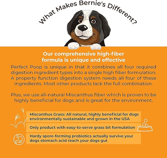 Perfect Poop Digestion & Health Supplement for Dogs: Fiber, Prebiotics, Probiotics, Enzymes Digestive, Hard & Soft Stool, Improved Health (4.2oz Cheddar Bag + 4.2 oz Chicken Bag, 4.2 oz Bundle)