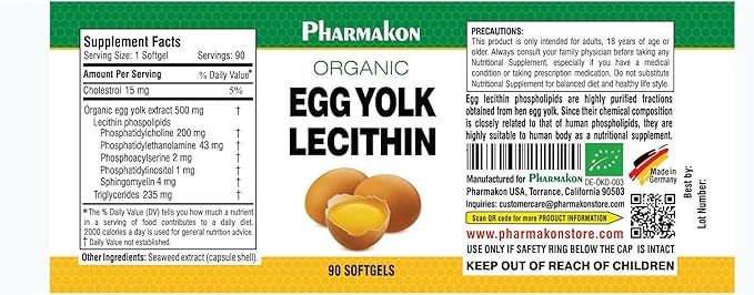 PHARMAKON Organic Egg Yolk Lecithin