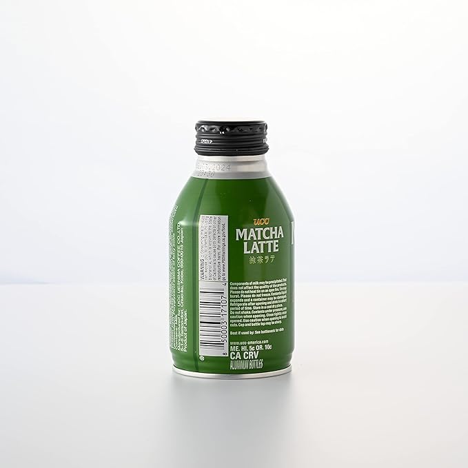 UCC Ready to Drink Matcha Latte, 8.79 FL OZ (Pack of 24), Delicious, Premium Green Tea Leaves and Rich Milk, Convenient Bottled Drinks For On-the-Go, Imported from Japan