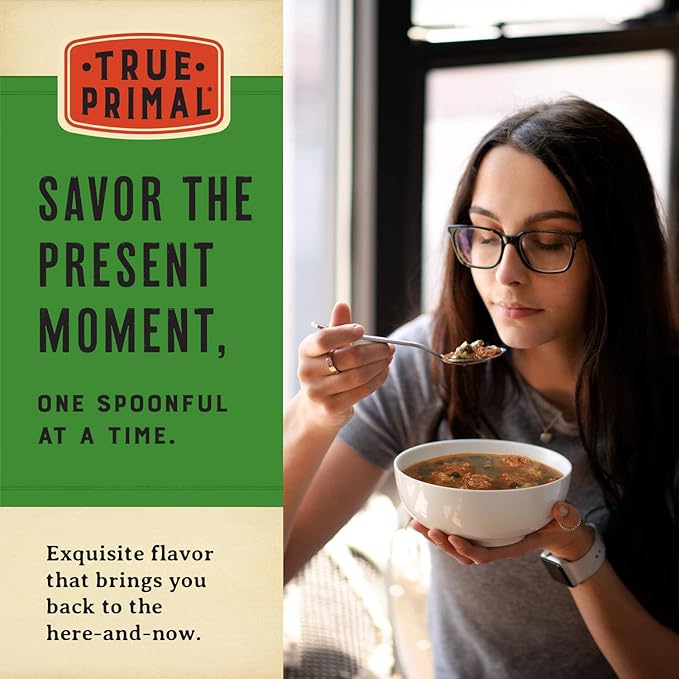 True Primal Savory Wedding Organic Soup 8-pack, Ready to eat, Gluten free, Paleo, Grass-fed beef, Whole30, Keto, Bone broth