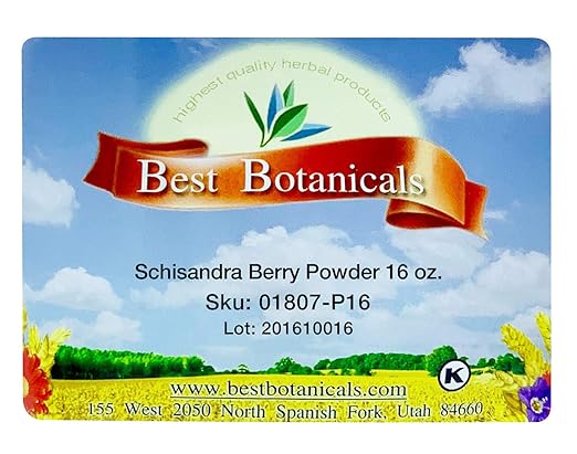 Best Botanicals Schisandra Berry Powder 16 oz.
