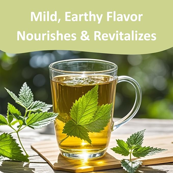 Ovikaso Tea, Nettle Leaf Tea Bags, 50 Pyramid Tea Bags, 1.5g/bag, Natural Stinging Nettle Tea, Direct from Source, Rich in Antioxidants & Support Bone Health, Herbal Tea