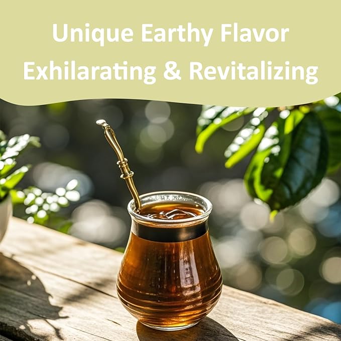 Ovikaso Tea, Yerba Mate Tea Bags, 50 Pyramid Tea Bags, 3g/bag, Cultivated From Argentina, Unsmoked Pure Yerba Mate, Rich In Antioxidants