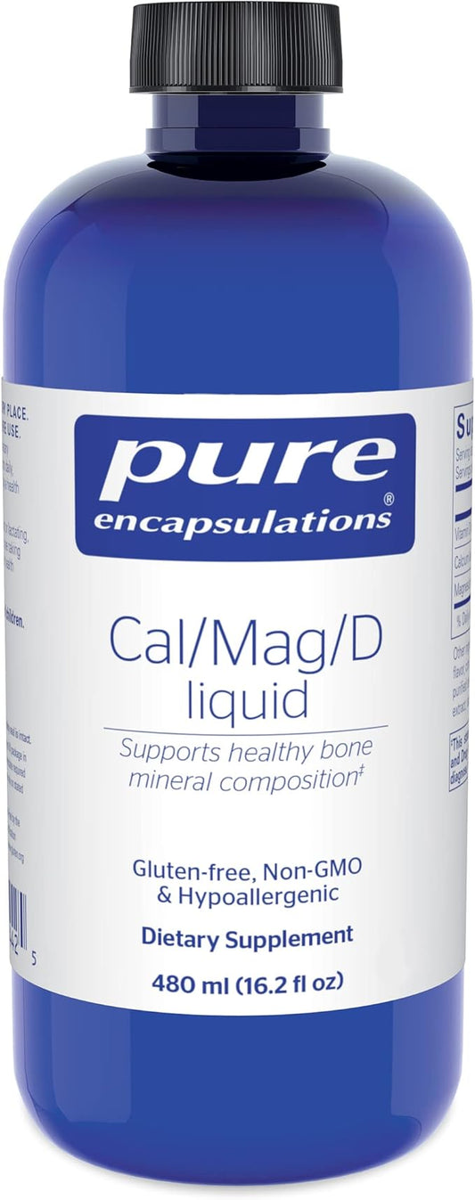 Pure Encapsulations Cal/Mag/D Liquid | Calcium, Magnesium and Vitamin D in a Convenient Liquid Form | 16.2 fl. oz.
