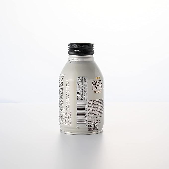 UCC Ready to Drink Caffe Latte, 8.79 FL OZ (Pack of 24), Delicious, Rich and Creamy, Convenient Bottled Coffee Drinks For On-the-Go, Imported from Japan