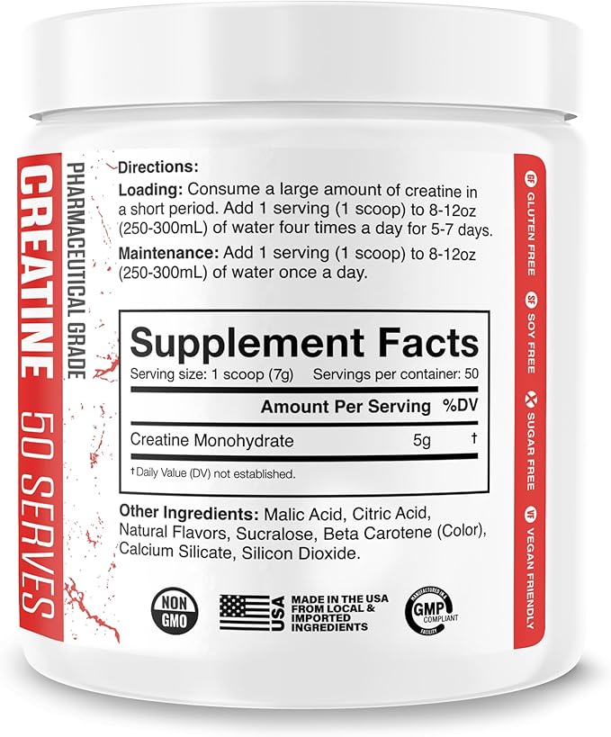 JNX SPORTS The Curse! Creatine Monohydrate Peach Mango 50 Servings | Pure Micronized Creatine 5g Per Serving | 350g - 12.3 Ounce