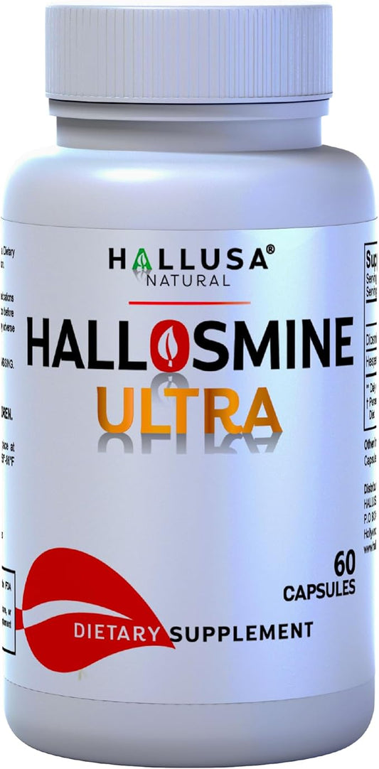Hallosmine Ultra Diosmin 500mg & Hesperidin 150mg – Heavy Legs, Swelling & Vein - Blood Circulation Supplements, 60 Caps